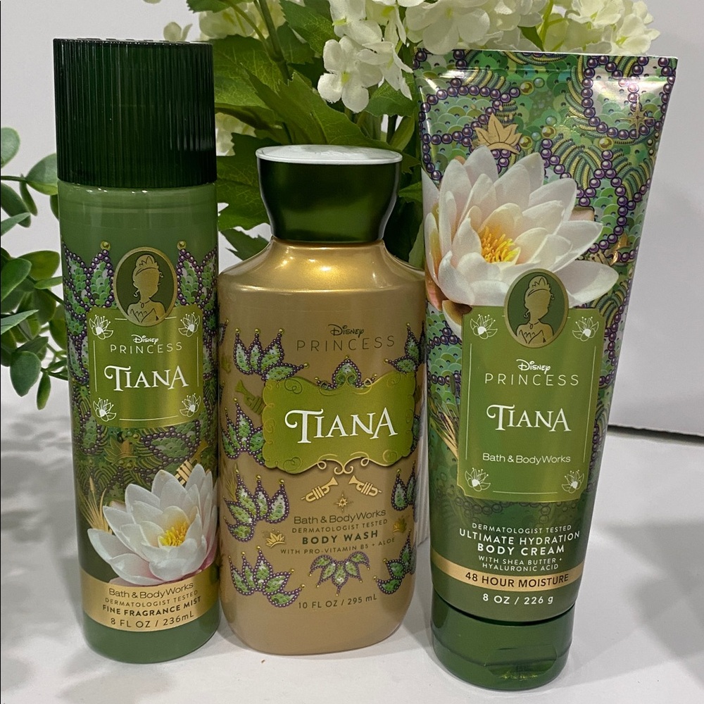 Bath & Body Works Limited Edition Disney Princess “Tiana” New 3-Pc Set